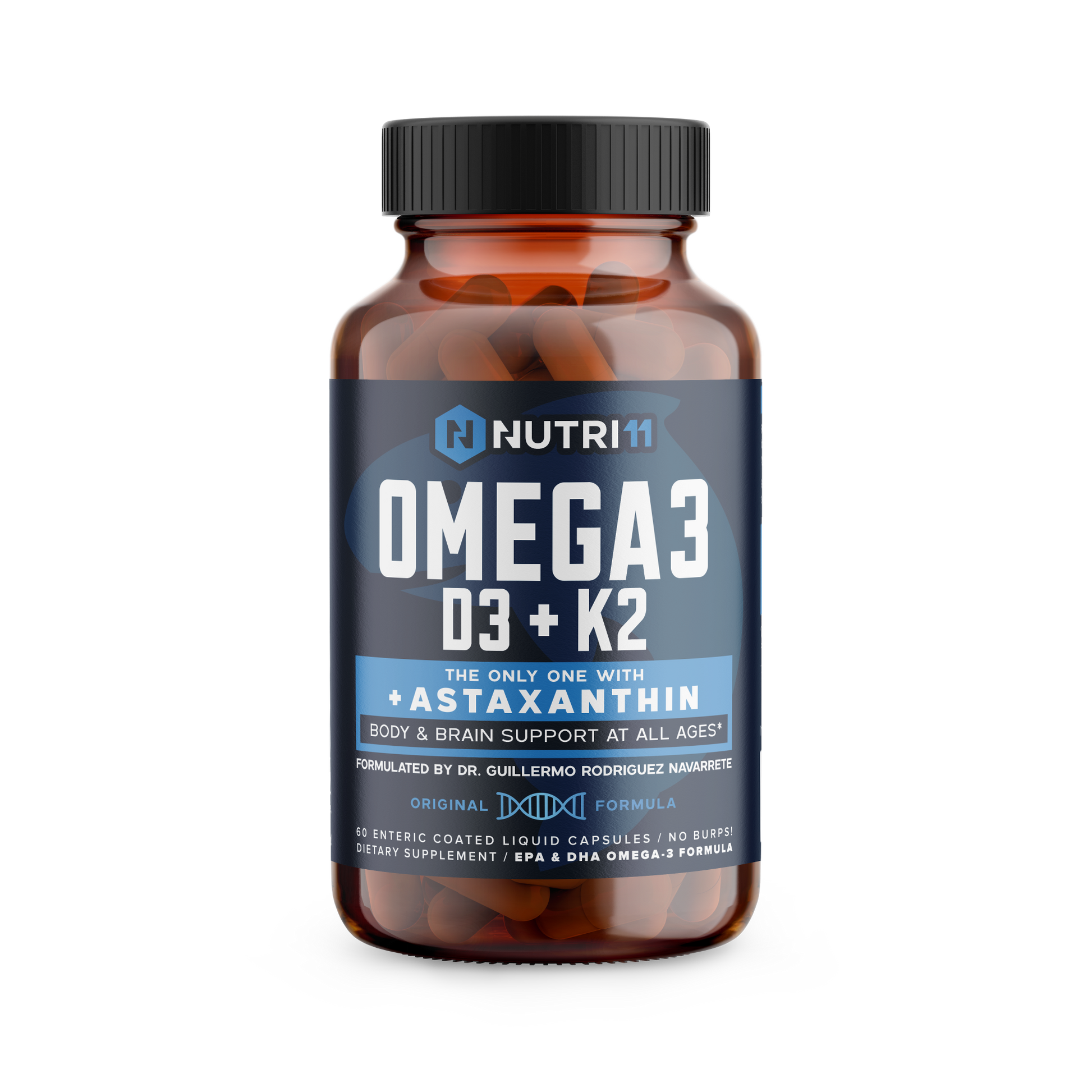 Omega 3 + D3 + K2 with Astaxanthin Nutri11
