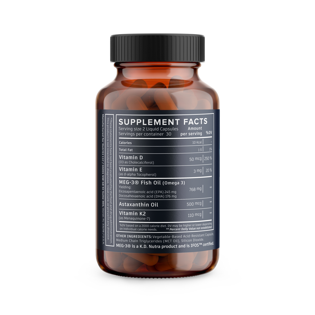 Omega 3 + D3 + K2 with Astaxanthin Nutri11