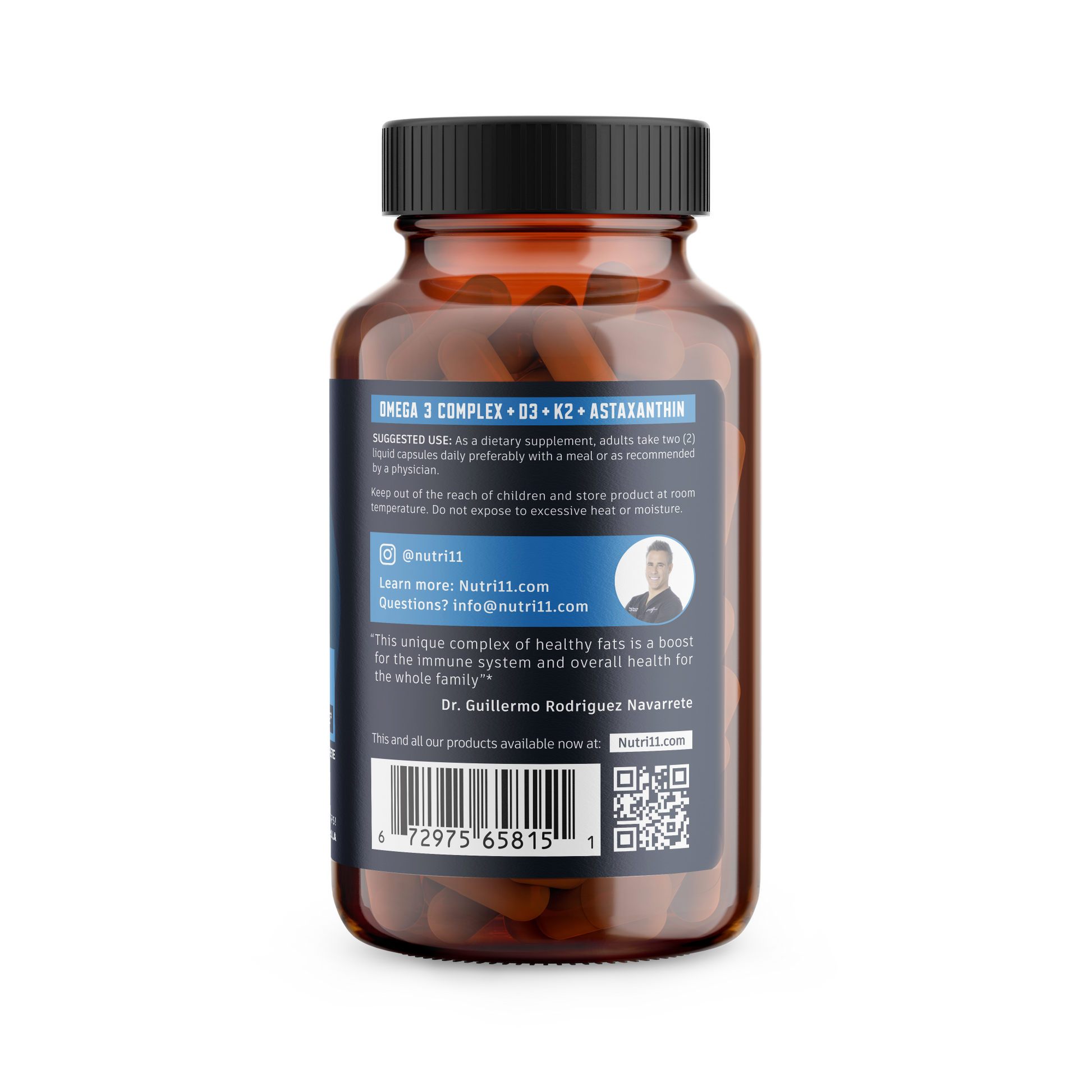 Omega 3 + D3 + K2 with Astaxanthin Nutri11