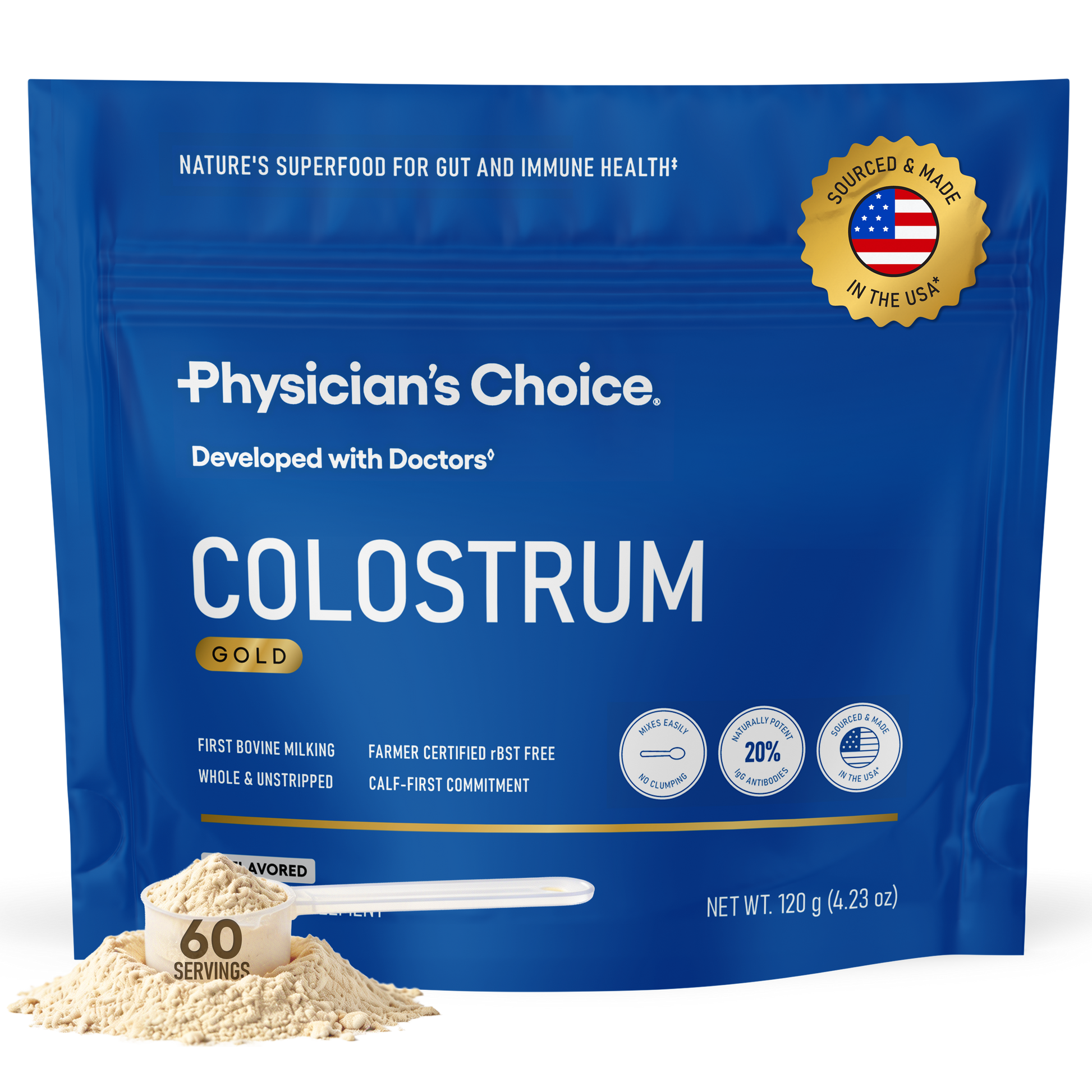 Polvo de Calostro Gold - Physician's Choice