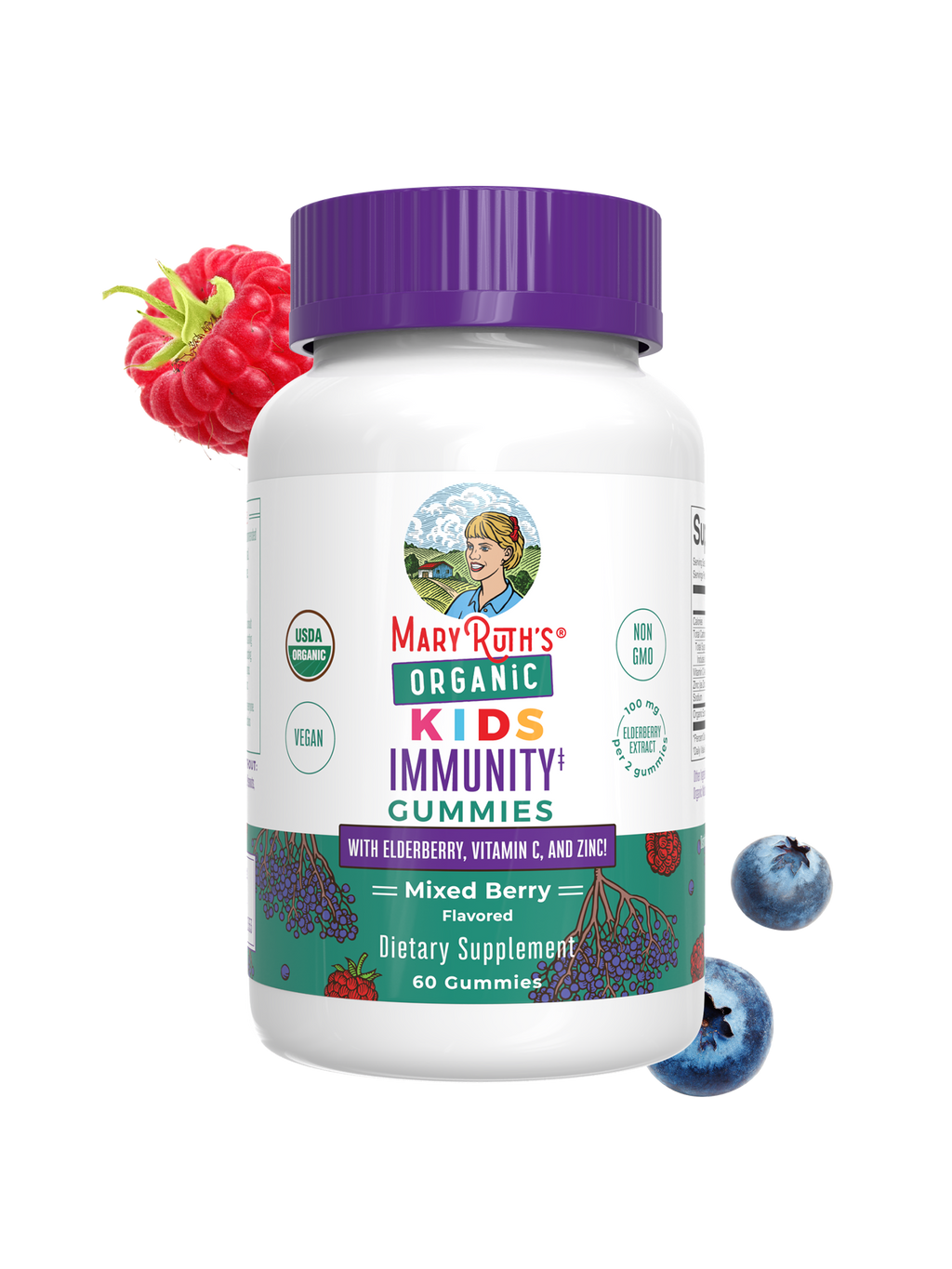 Gomitas Orgánicas de Inmunidad para Niños - MaryRuth Organics
