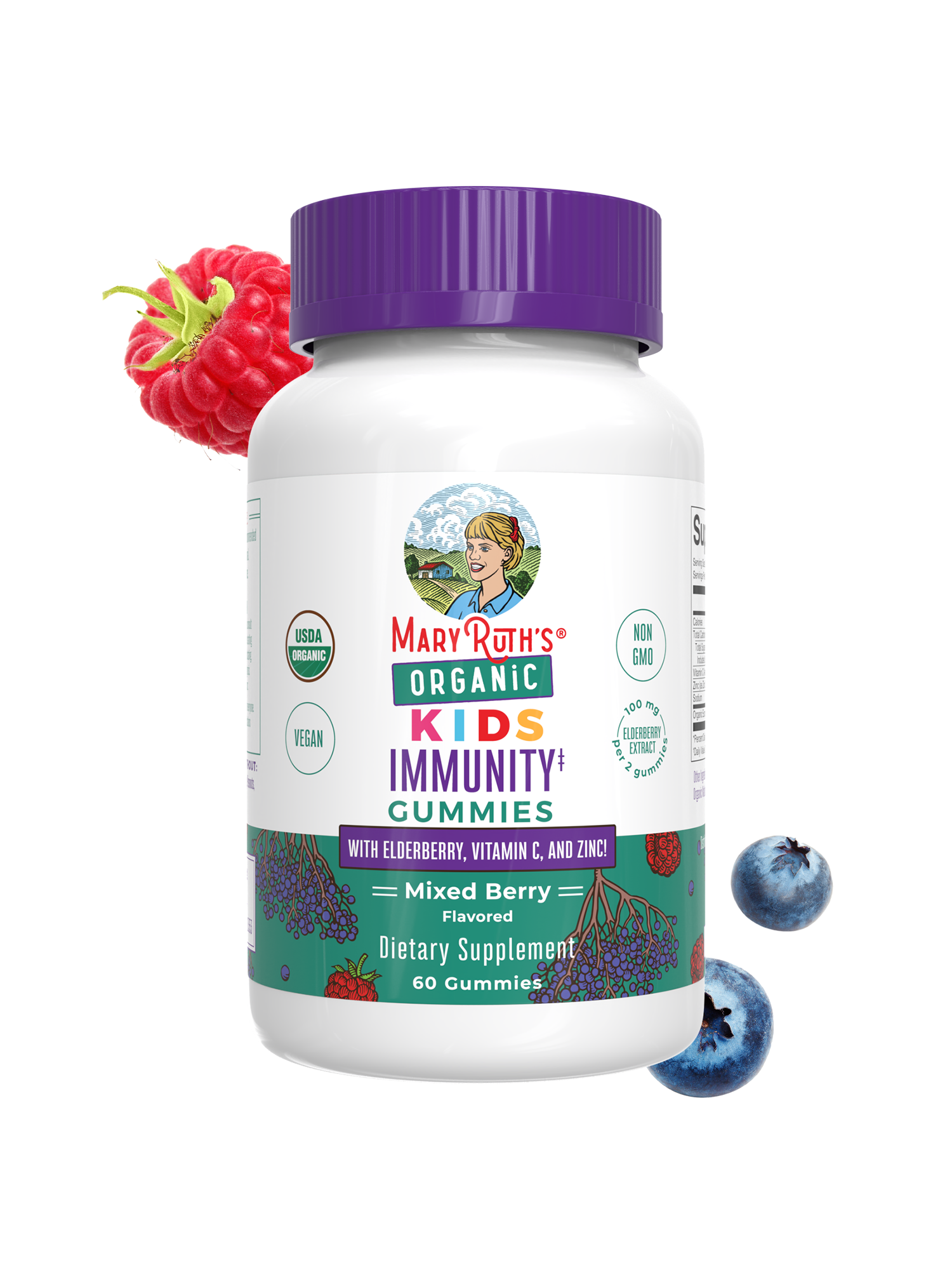 Gomitas Orgánicas de Inmunidad para Niños - MaryRuth Organics