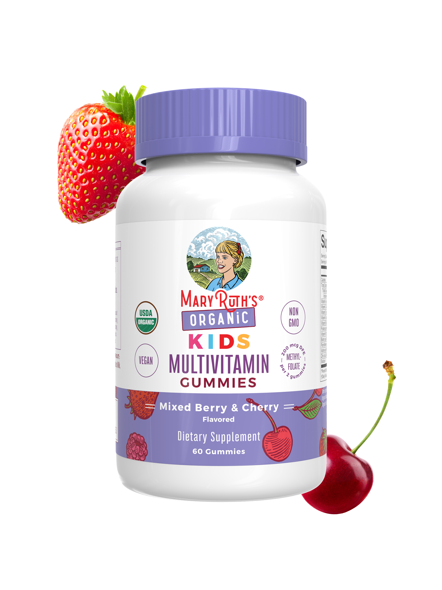 Gomitas Multivitamínicas Orgánicas para Niños - MaryRuth Organics