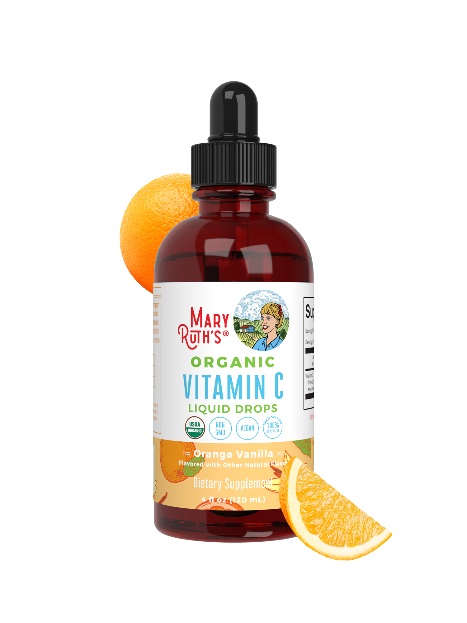 Gotas Líquidas Orgánicas de Vitamina C - MaryRuth Organics