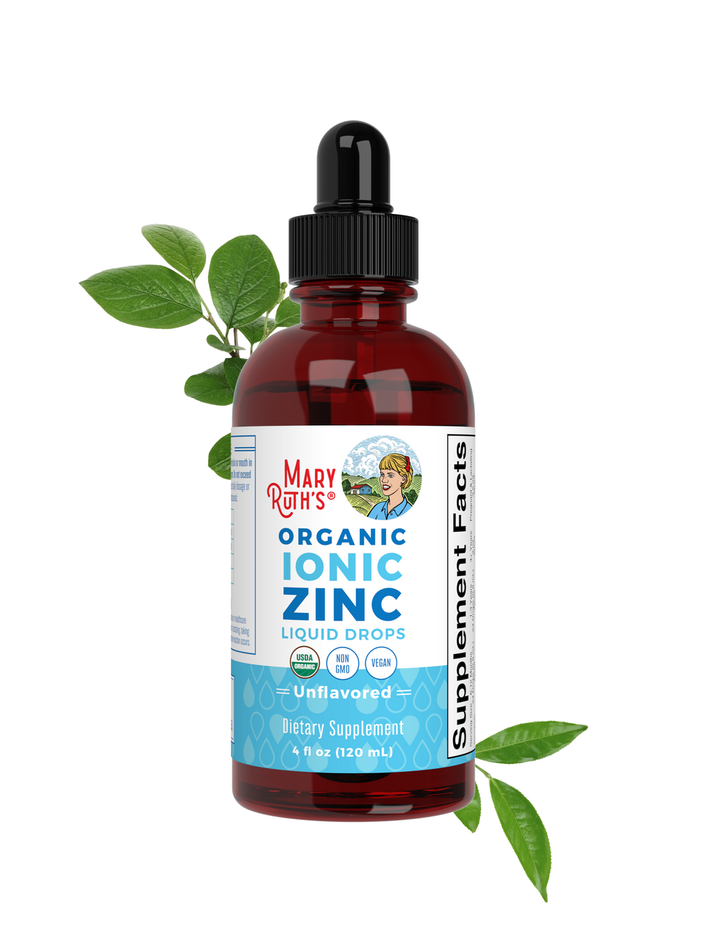 Gotas Líquidas Orgánicas de Zinc Iónico - MaryRuth Organics