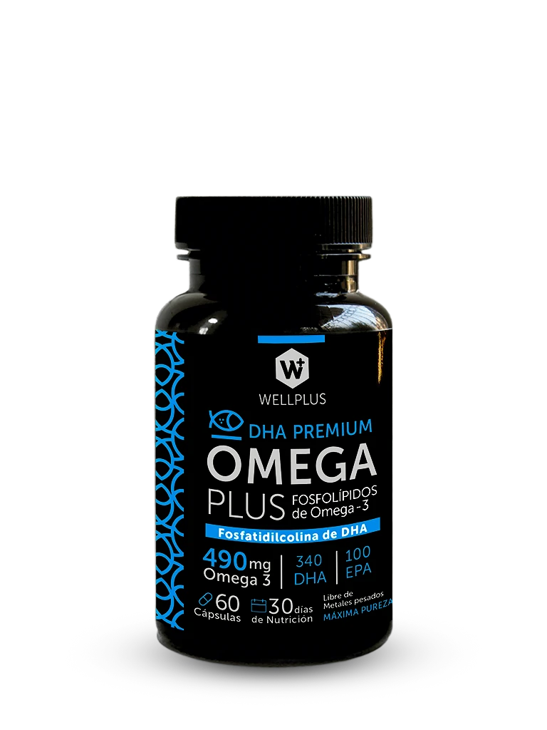 Omega Plus 490mg con Extracto de Caviar de Arenque Noruego - Wellplus