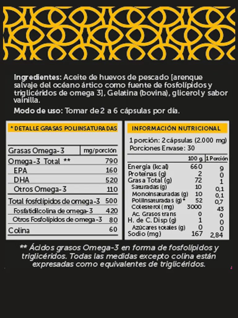 Omega Plus 790 mg con Extracto de Caviar de Arenque Noruego - Wellplus
