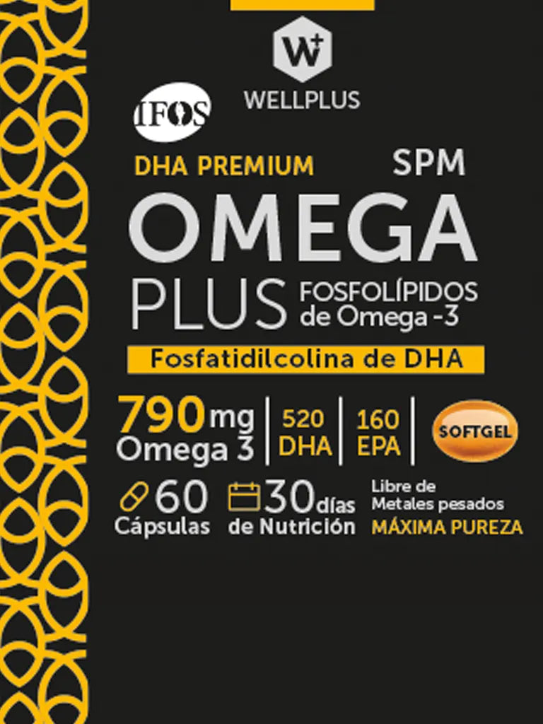 Omega Plus 790 mg con Extracto de Caviar de Arenque Noruego - Wellplus