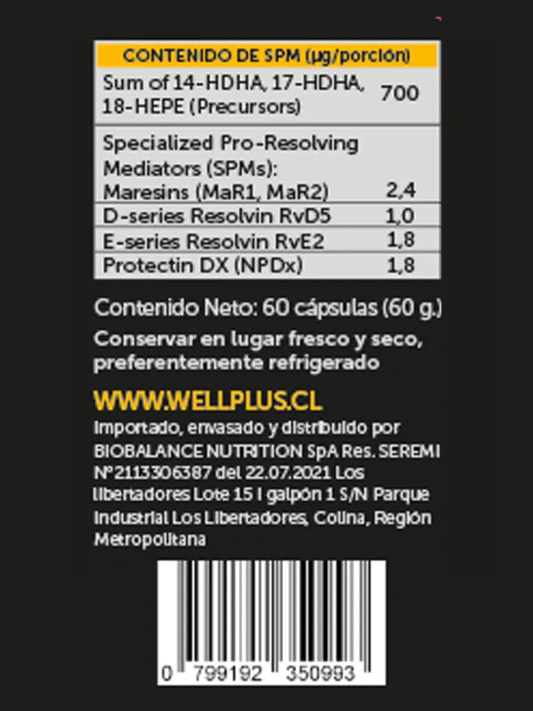 Omega Plus 790 mg con Extracto de Caviar de Arenque Noruego - Wellplus