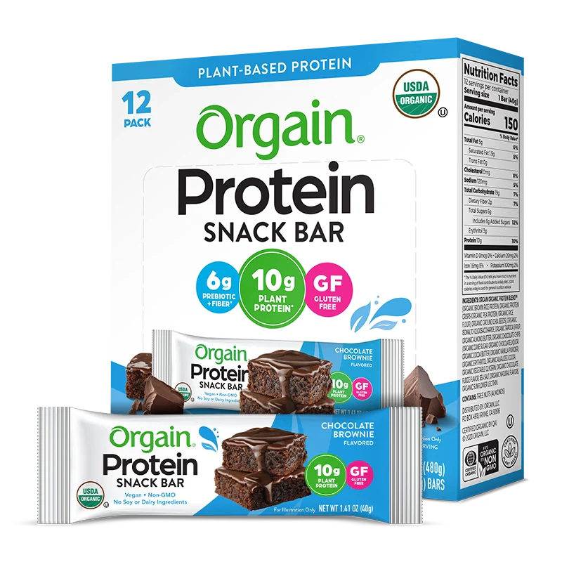 Barra de Proteína Orgánica Brownie de Chocolate - Orgain