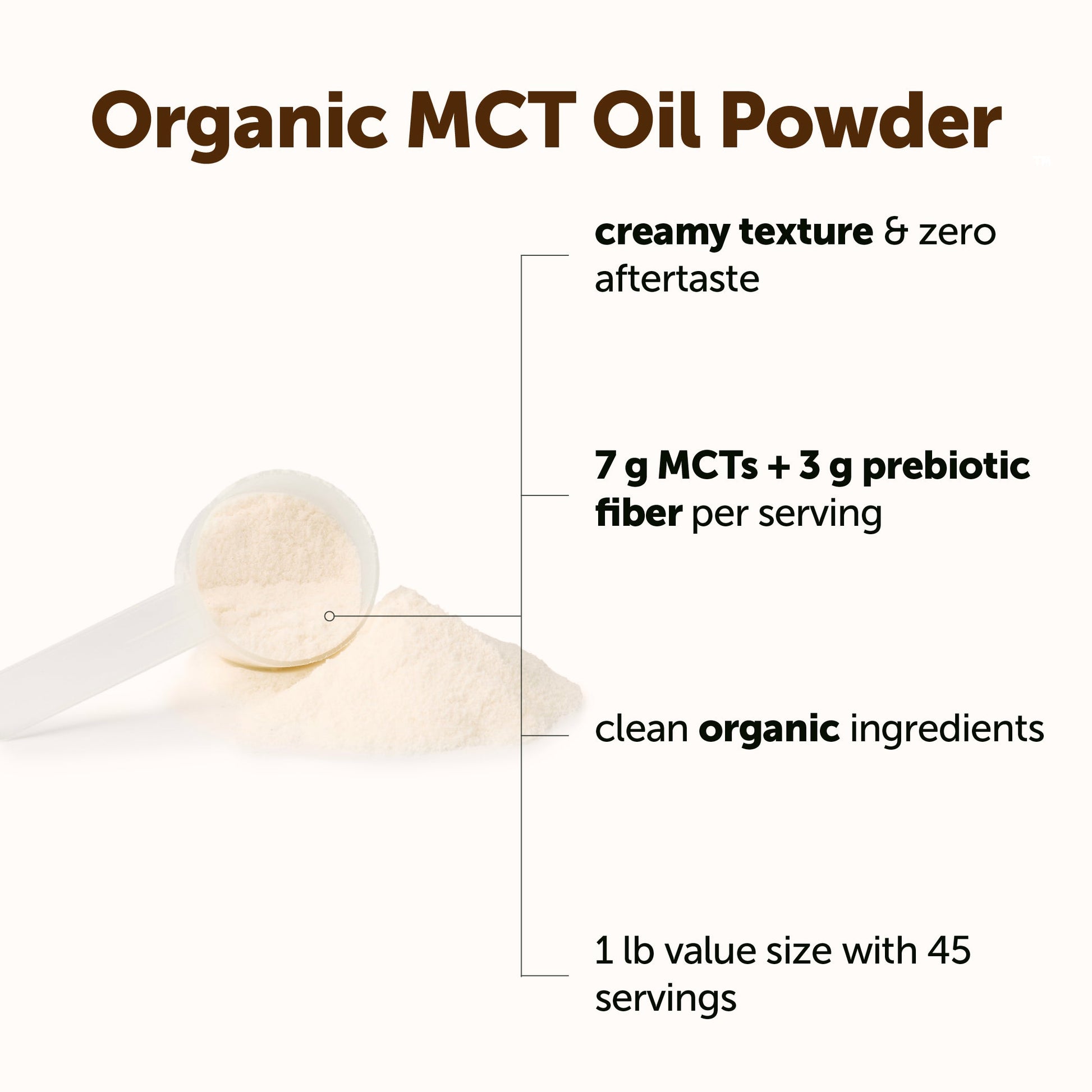 Polvo de Aceite MCT Orgánico - Micro Ingredients