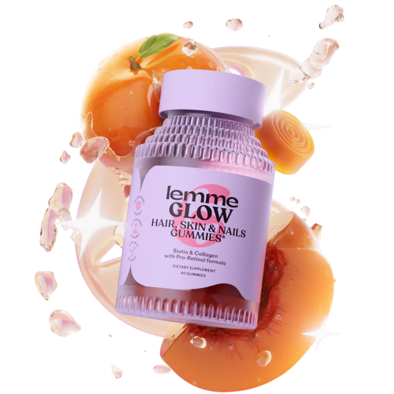 Glow, Hair, Skin & Nails Gummies - Lemme