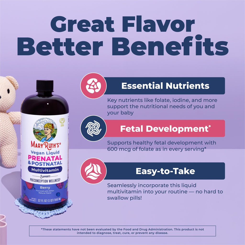 Multivitamínico Líquido Prenatal y Posnatal - MaryRuth Organics
