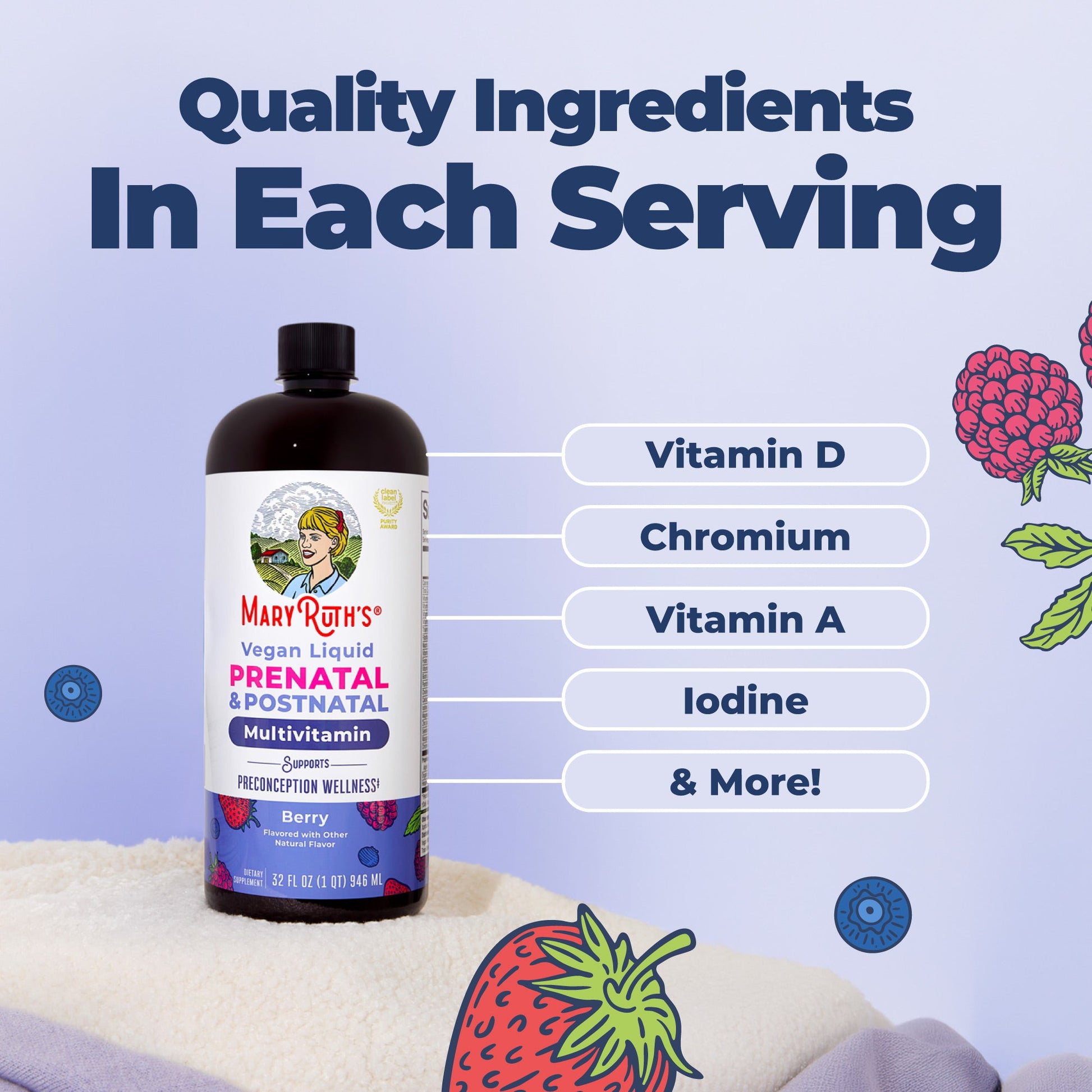 Multivitamínico Líquido Prenatal y Posnatal - MaryRuth Organics