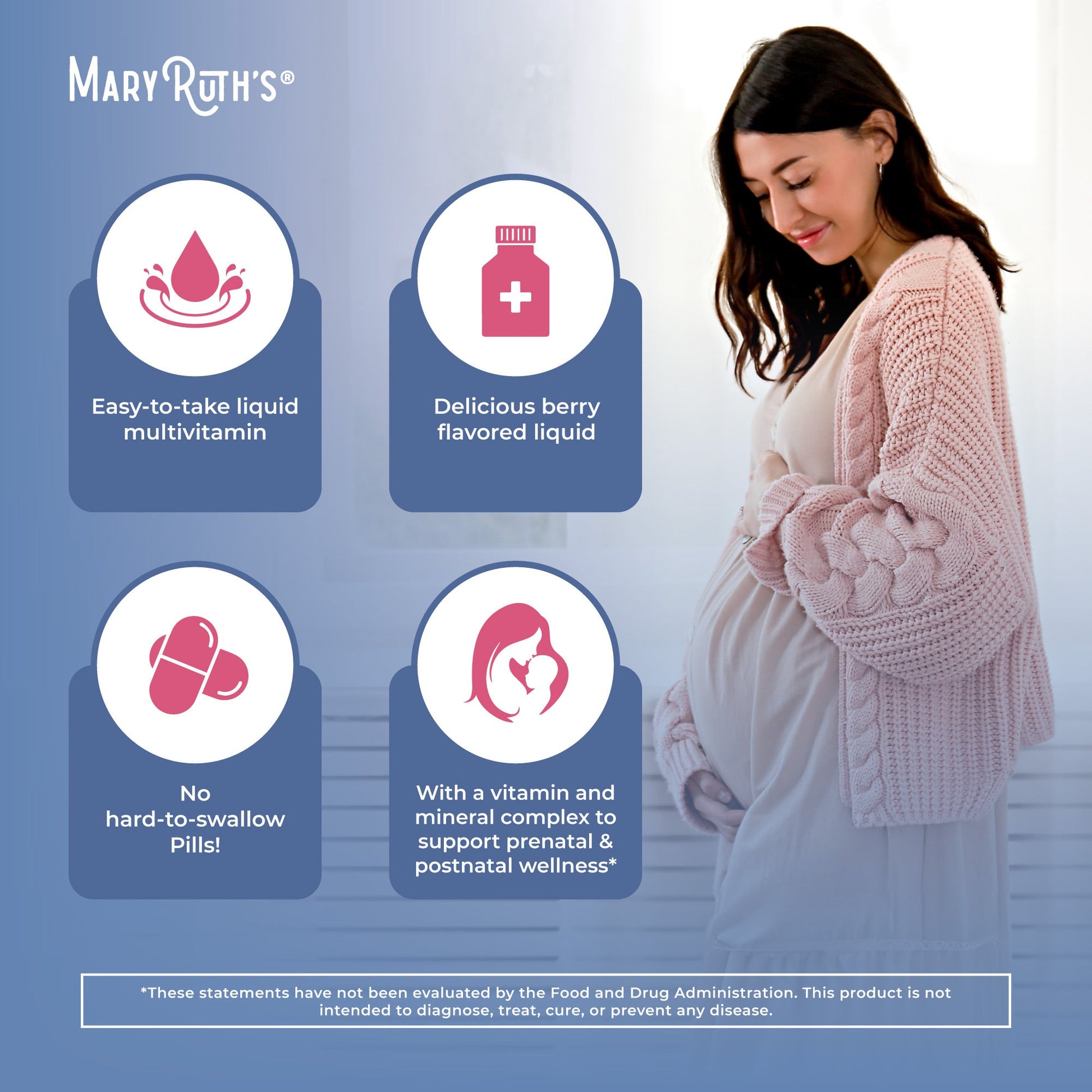 Multivitamínico Líquido Prenatal y Posnatal - MaryRuth Organics