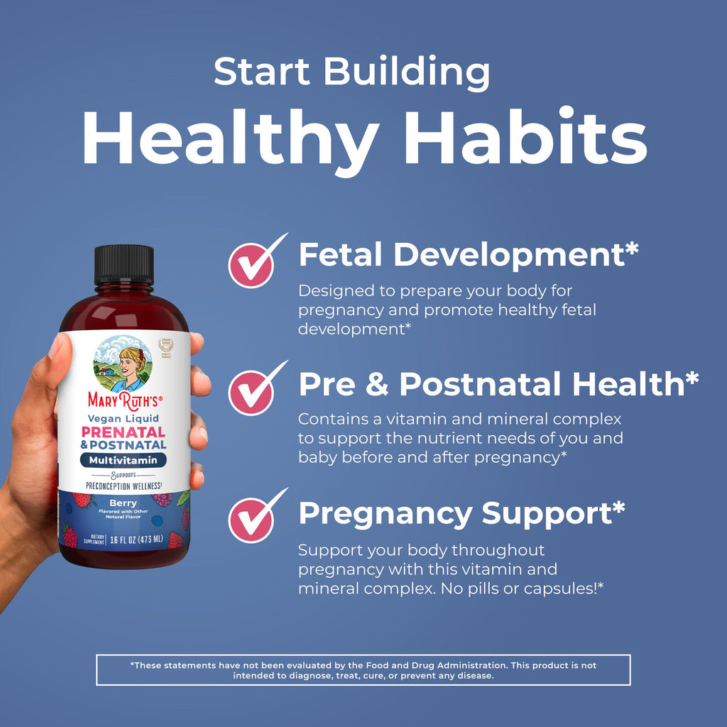 Multivitamínico Líquido Prenatal y Posnatal - MaryRuth Organics