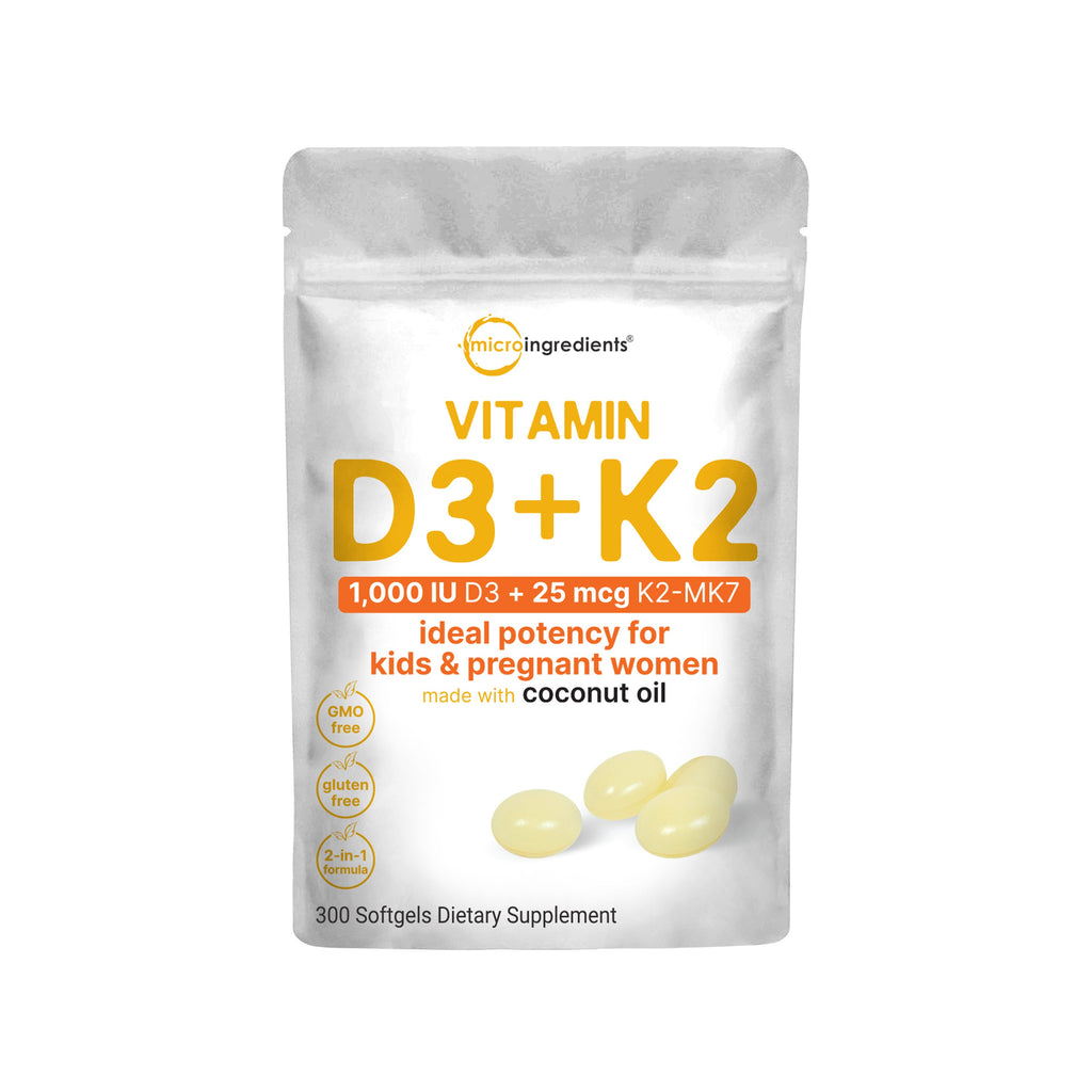 Vitamina D3 K2 con Aceite de Coco - Micro Ingredients