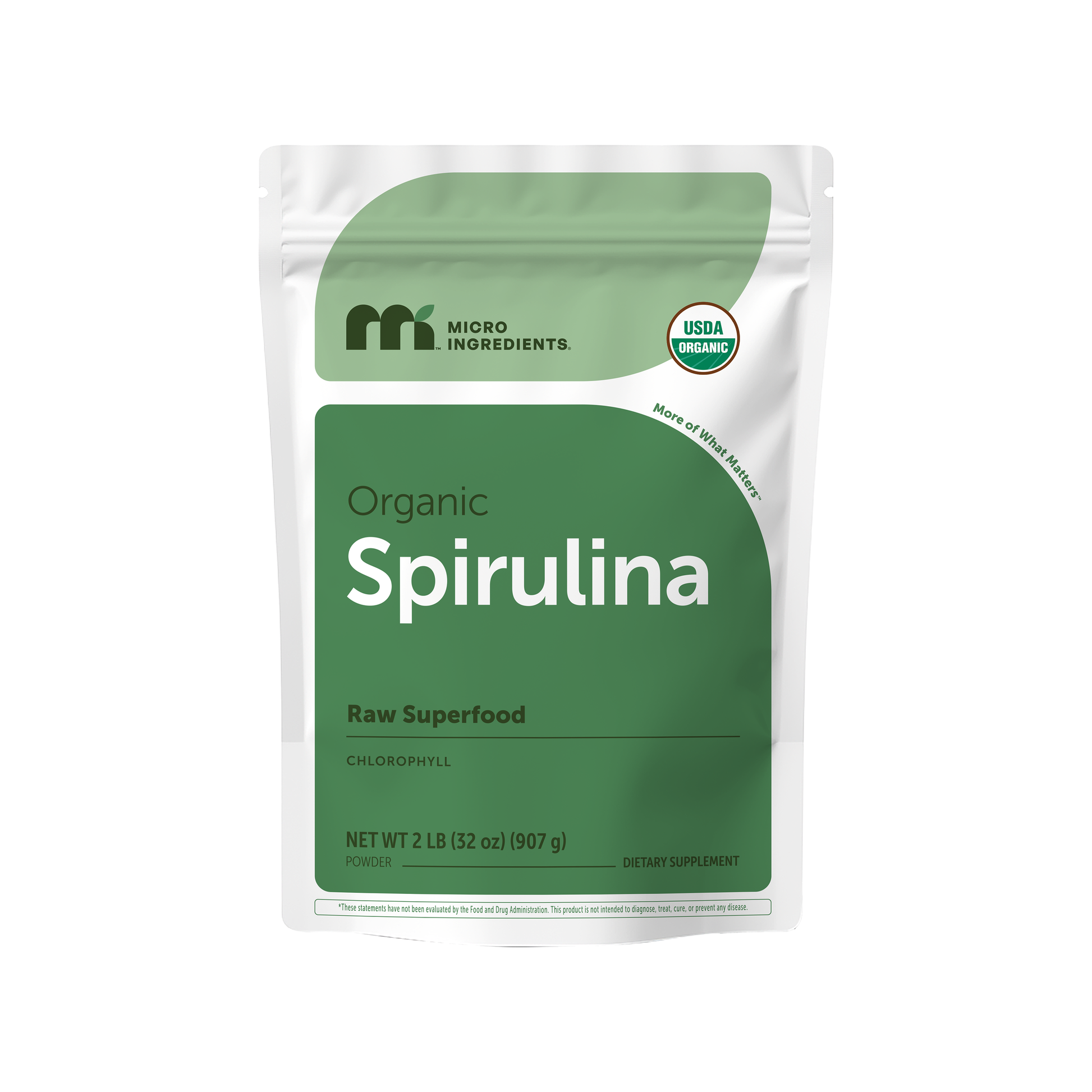 Polvo de Espirulina Orgánica - Micro Ingredients