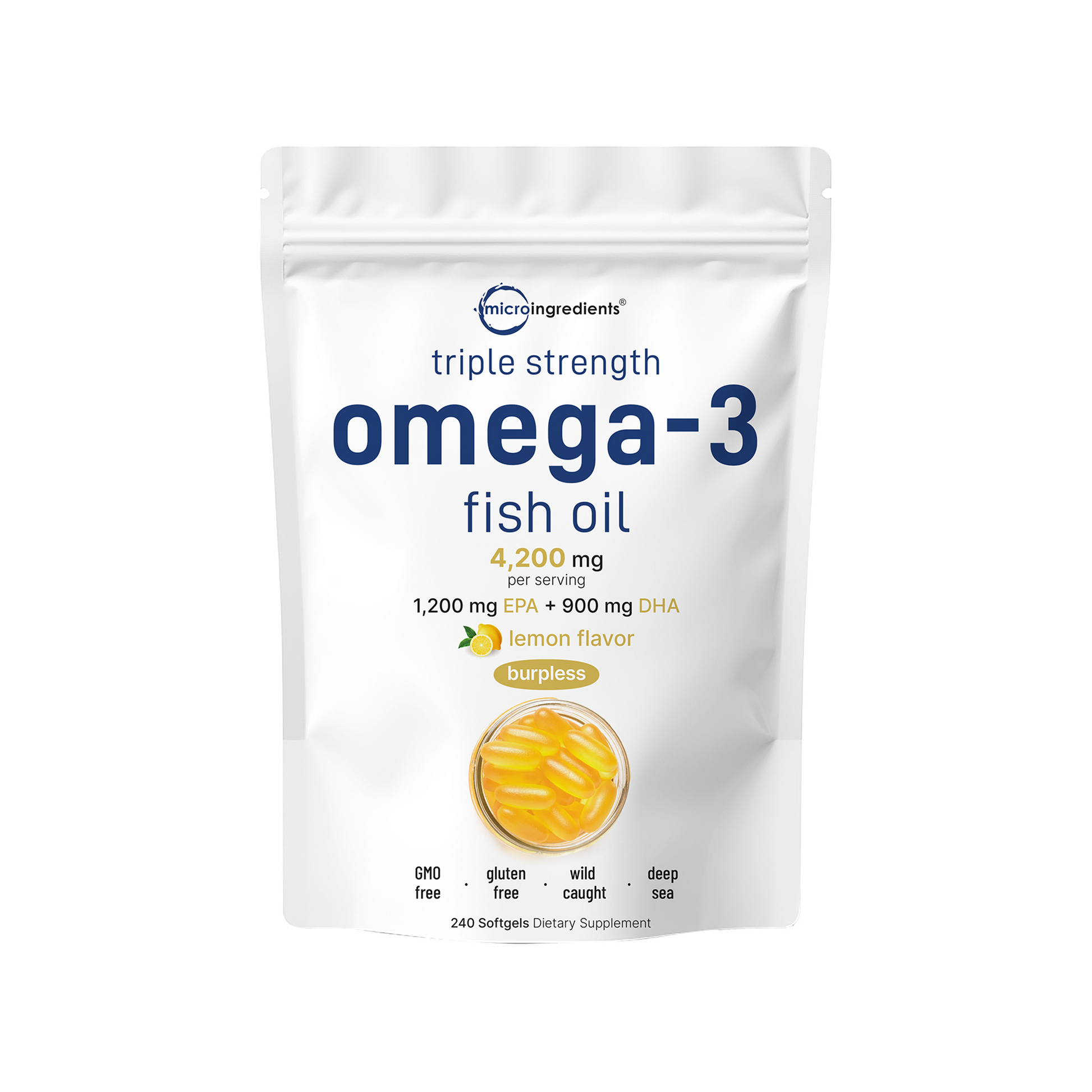 Aceite de Pescado Omega-3 Triple Fuerza - Micro Ingredients