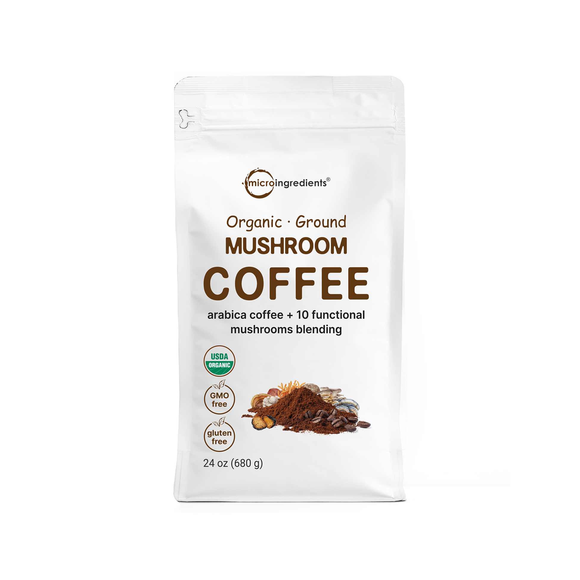 Café de Hongos Molido 10 en 1 - Micro Ingredients