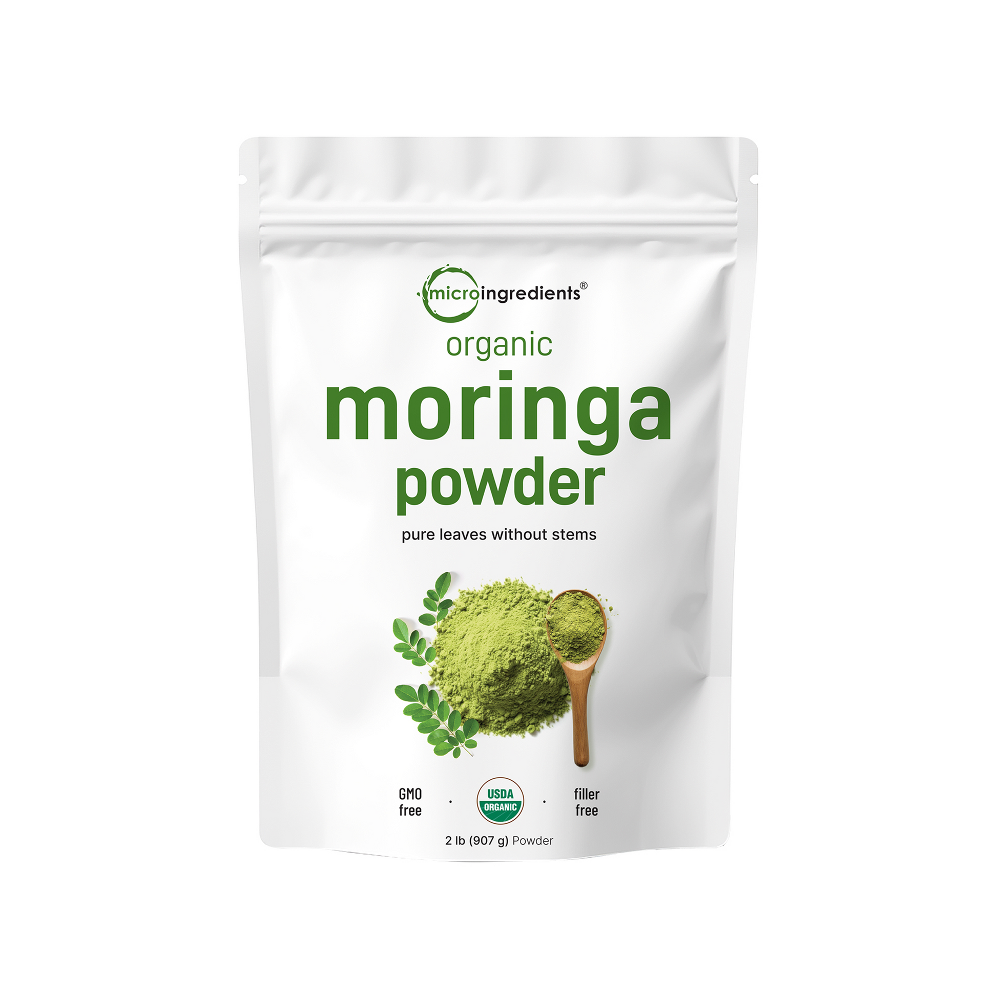 Polvo de Hoja de Moringa Orgánica - Micro Ingredients
