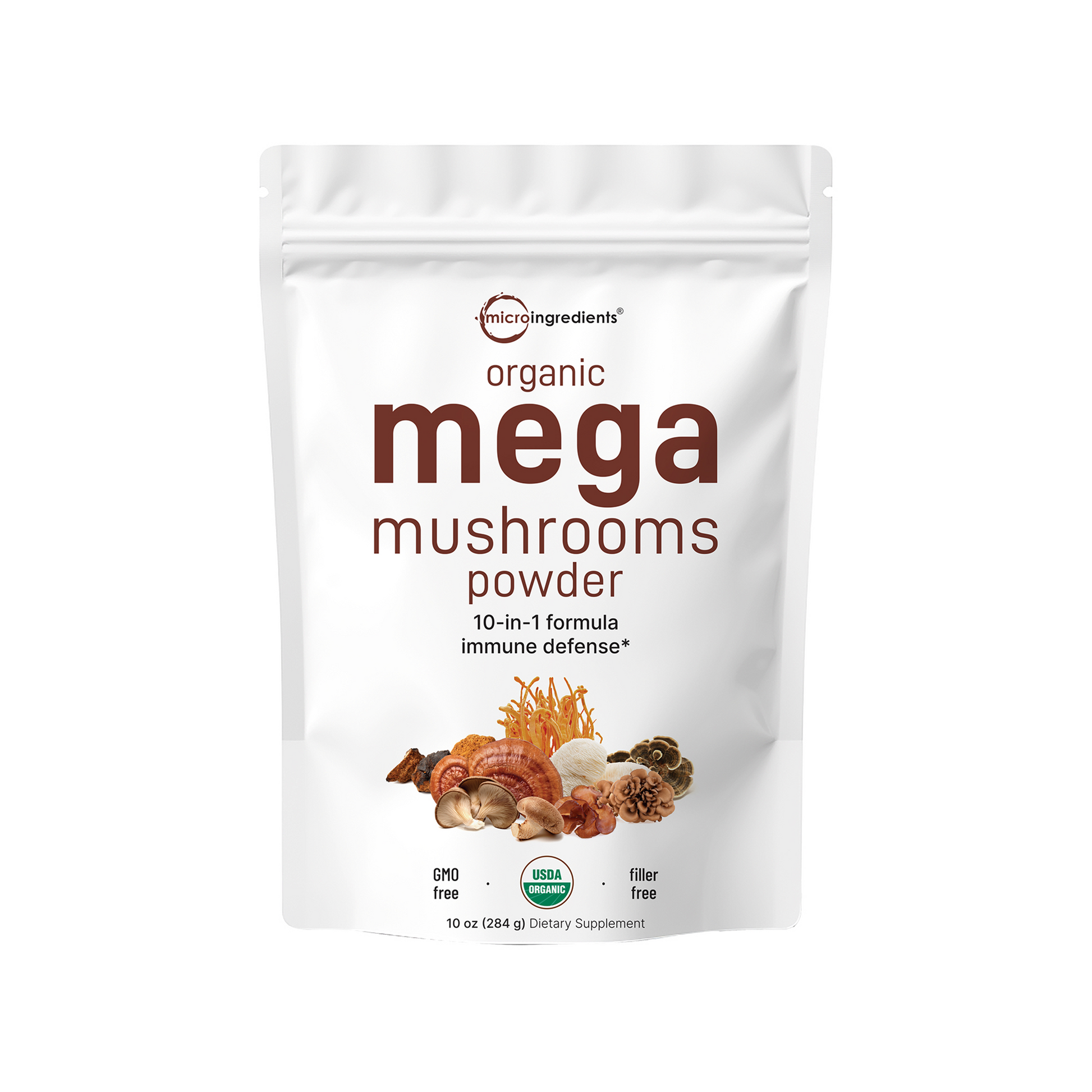 Polvo Mega 10 Hongos Orgánico - Micro Ingredients