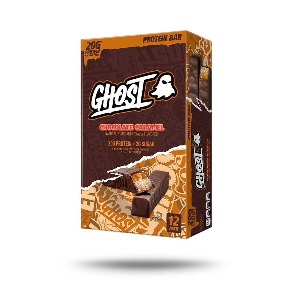 Barras de Proteína Chocolate Caramelo 12-Pack - GHOST