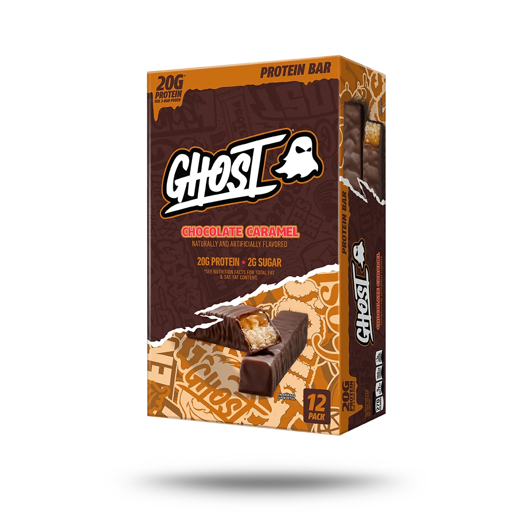 Barras de Proteína Chocolate Caramelo 12-Pack - GHOST