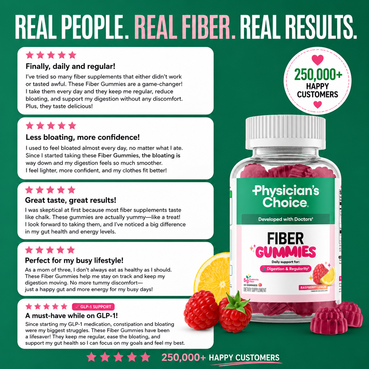 Gomitas de Fibra - Physician's Choice