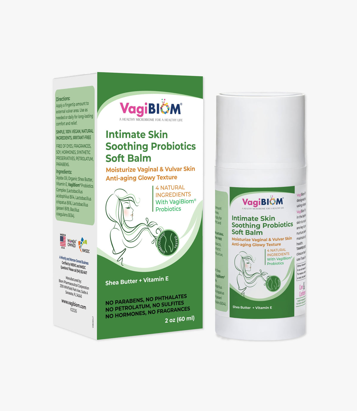Bálsamo Suave Probiótico Calmante para la Piel Íntima - VagiBiom