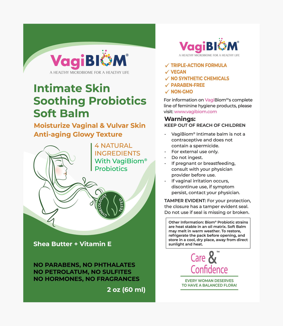 Bálsamo Suave Probiótico Calmante para la Piel Íntima - VagiBiom