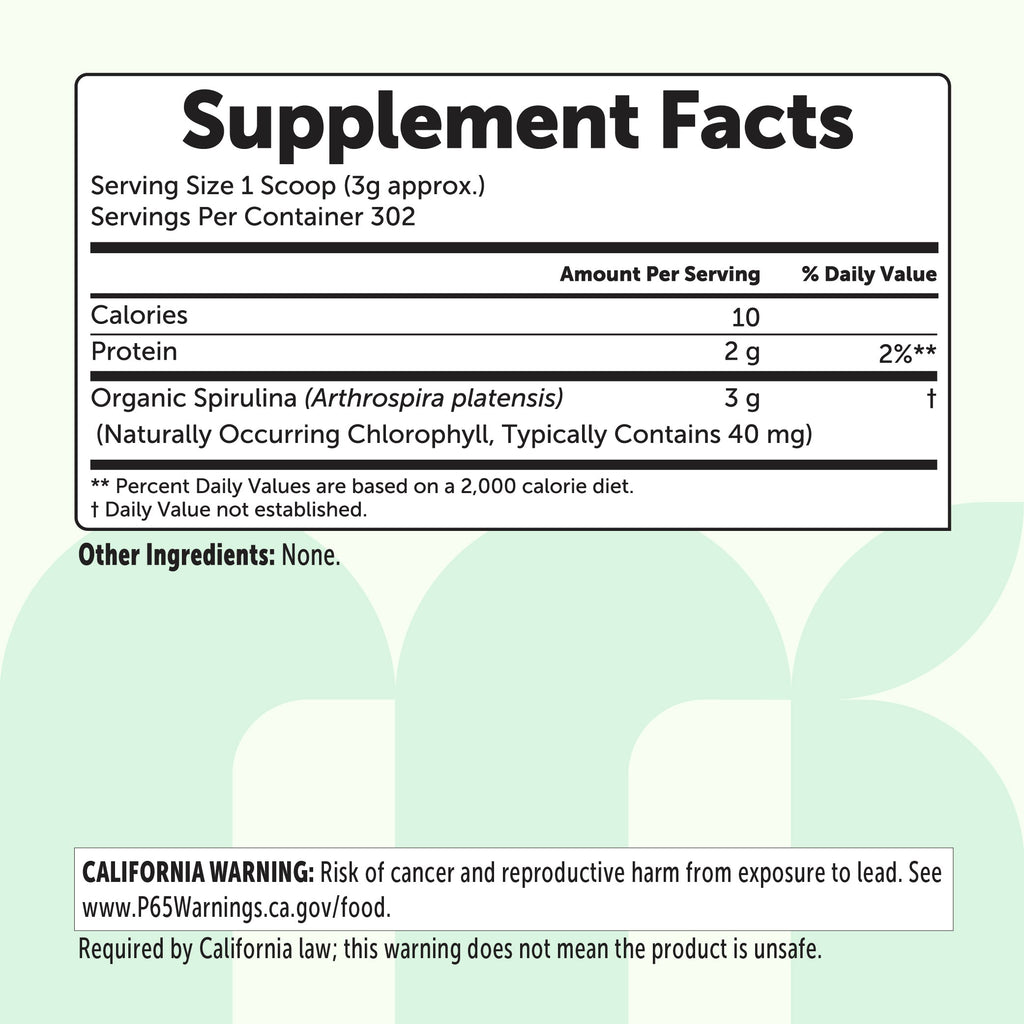 Polvo de Espirulina Orgánica - Micro Ingredients