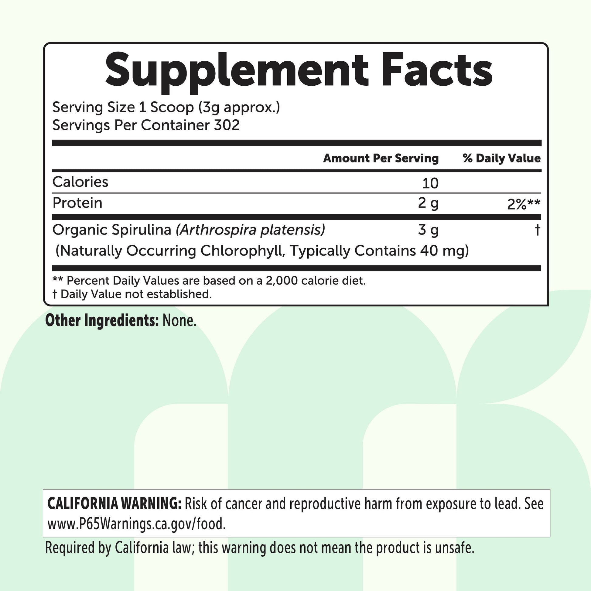Polvo de Espirulina Orgánica - Micro Ingredients