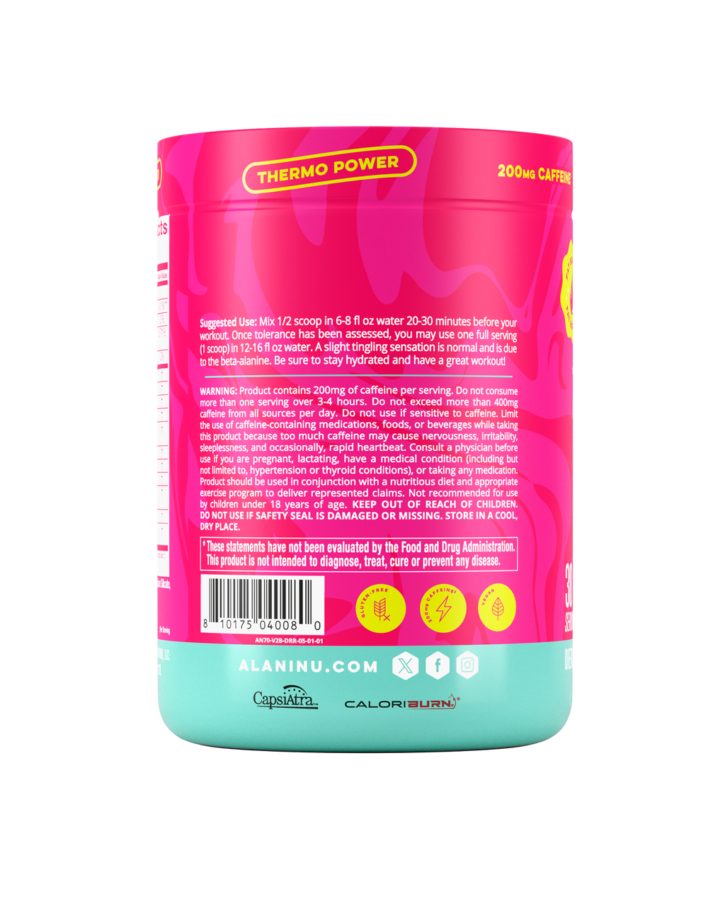 Pre-Entreno+ Burn - Dragon Fruit Rush - Alani Nu