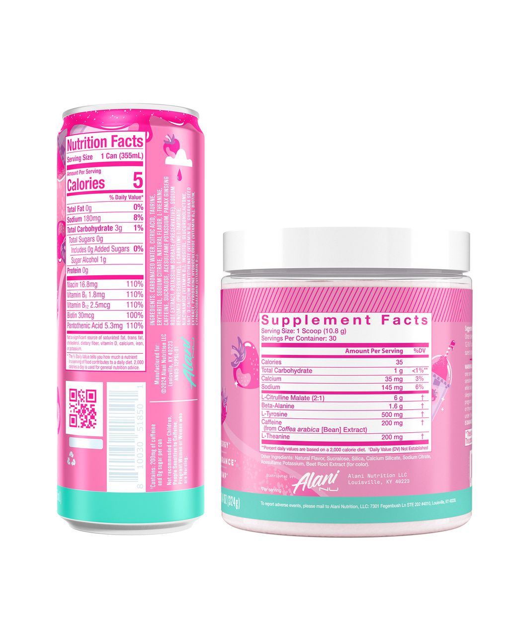 Bebida Energética y Pre-Entreno - Pink Slush - Alani Nu