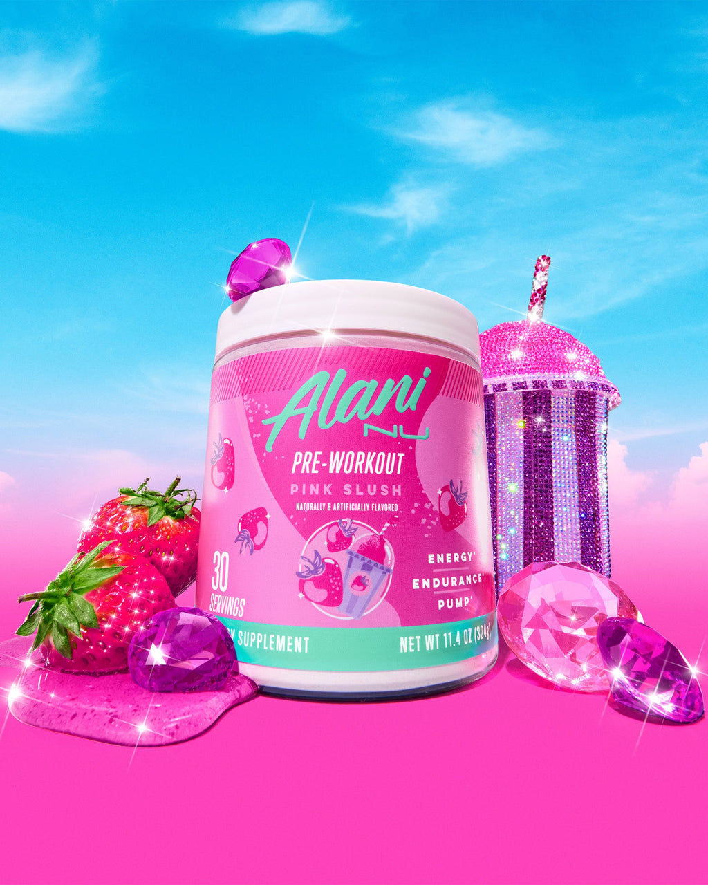 Bebida Energética y Pre-Entreno - Pink Slush - Alani Nu