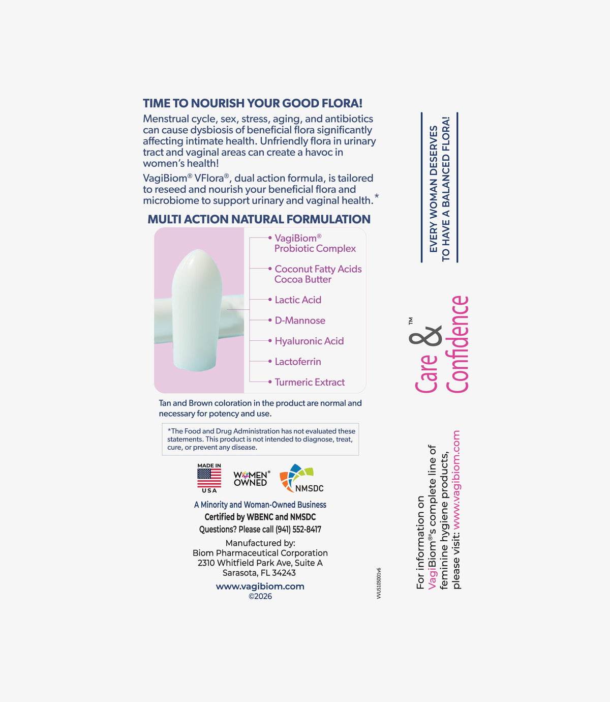 Óvulos Probióticos de Soporte Vaginal y Urinario - VagiBiom