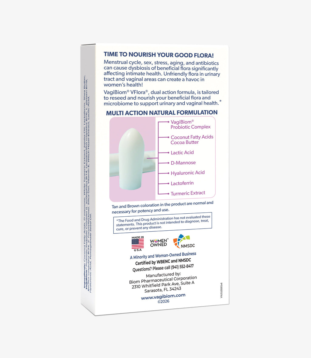 Óvulos Probióticos de Soporte Vaginal y Urinario - VagiBiom