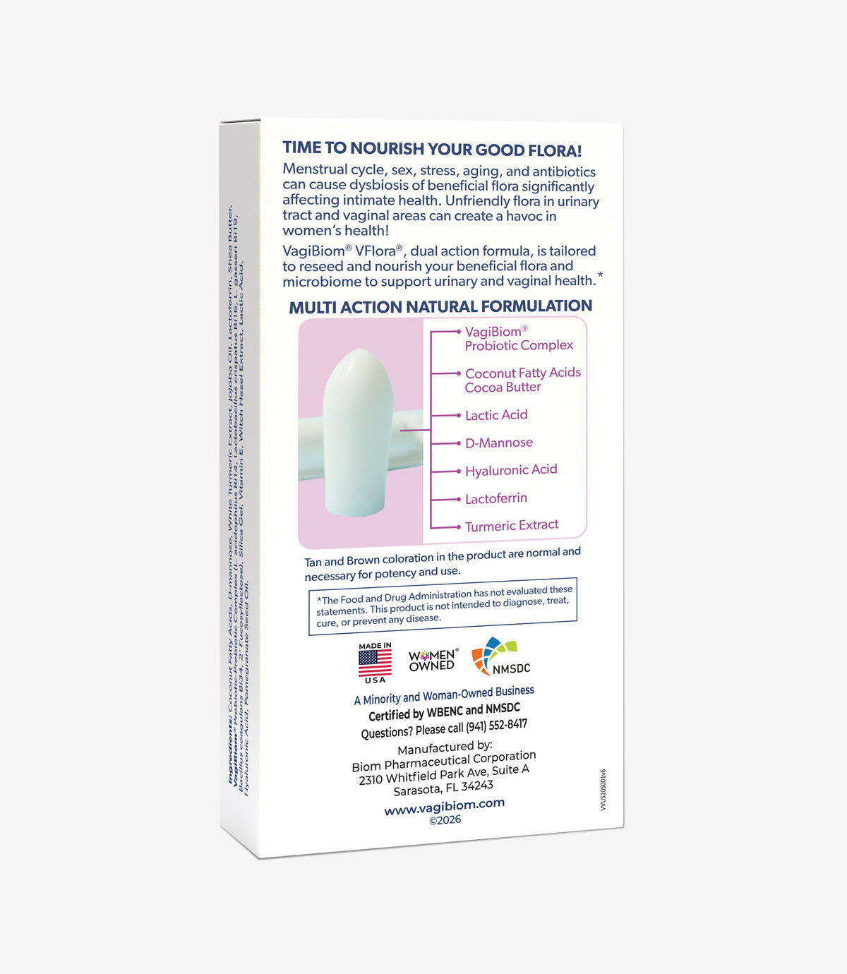 Óvulos Probióticos de Soporte Vaginal y Urinario - VagiBiom