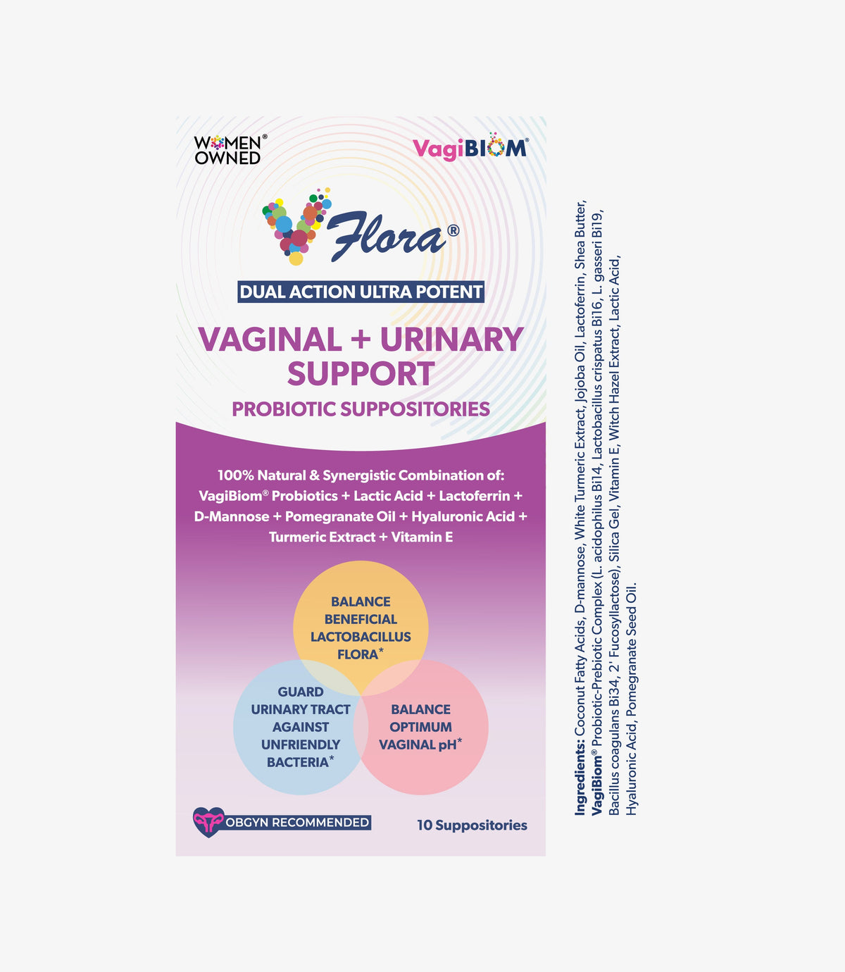 Óvulos Probióticos de Soporte Vaginal y Urinario - VagiBiom