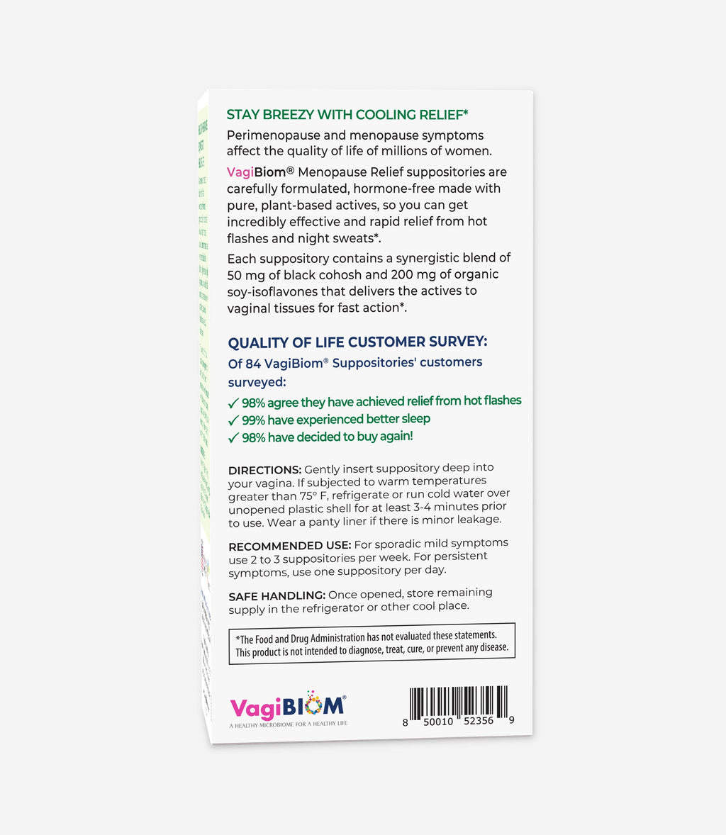 Óvulos para Alivio de la Menopausia - VagiBiom