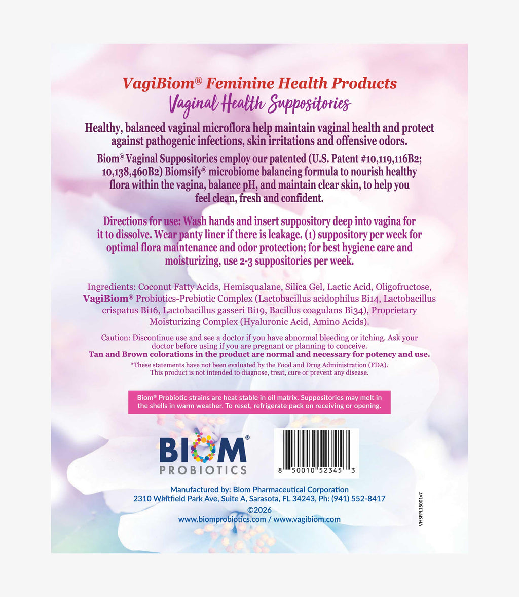Óvulo Probiótico Vaginal Sin Fragancia - VagiBiom