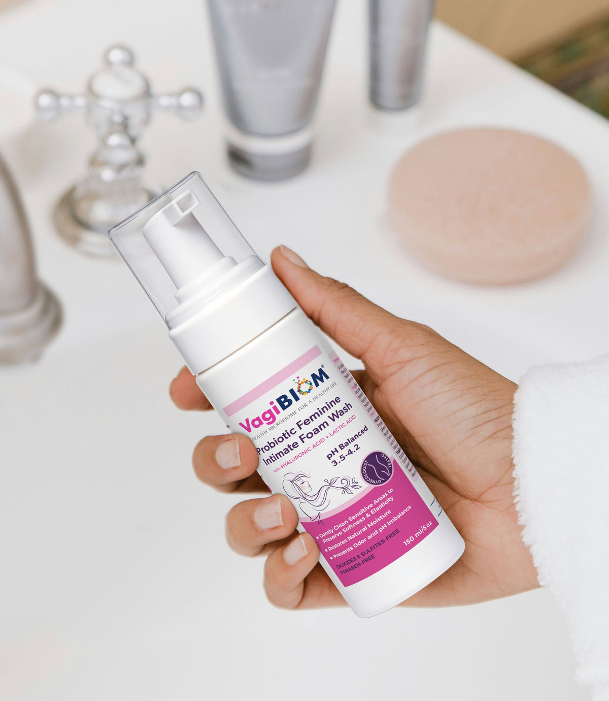 Espuma Limpiadora Íntima Femenina Probiótica - VagiBiom