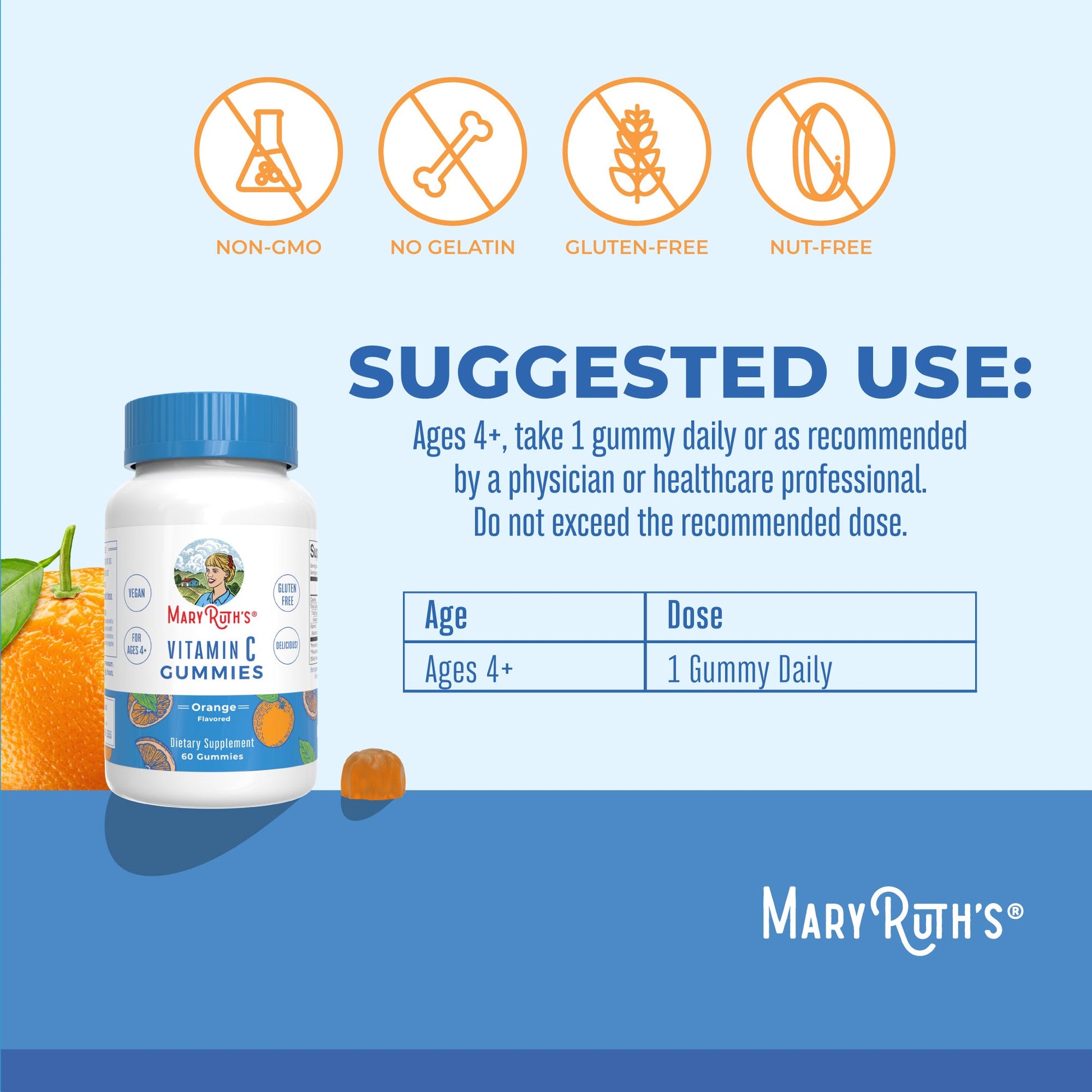 Gomitas de Vitamina C - MaryRuth Organics
