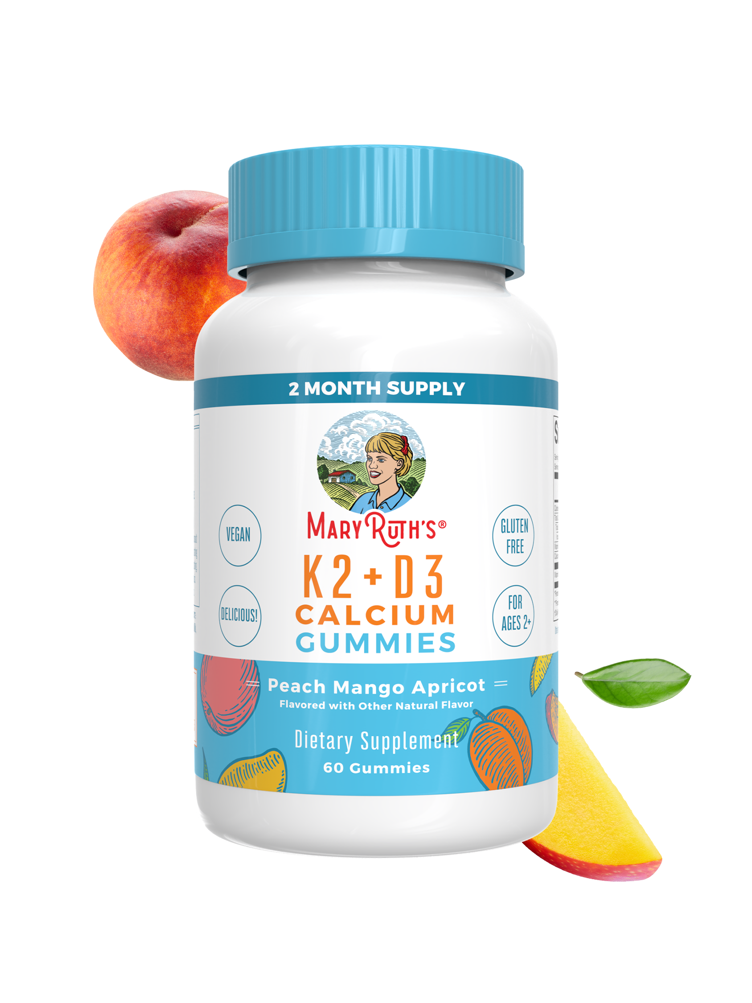Gomitas de Calcio con K2 + D3 - MaryRuth Organics
