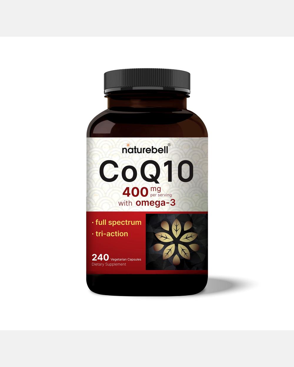 Coenzima Q10 400 mg con Omega 3 – 240 Cápsulas – NatureBell