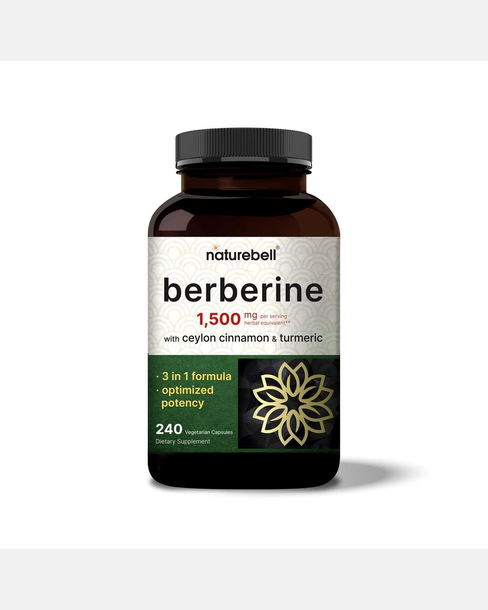 Berberina 1500 mg – 240 Cápsulas Vegetales – NatureBell
