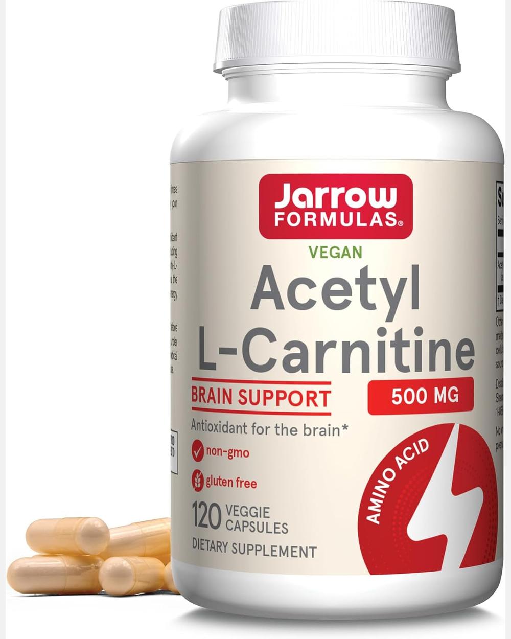 Acetyl L-Carnitine 500mg 120 cápsulas | Jarrow Formulas