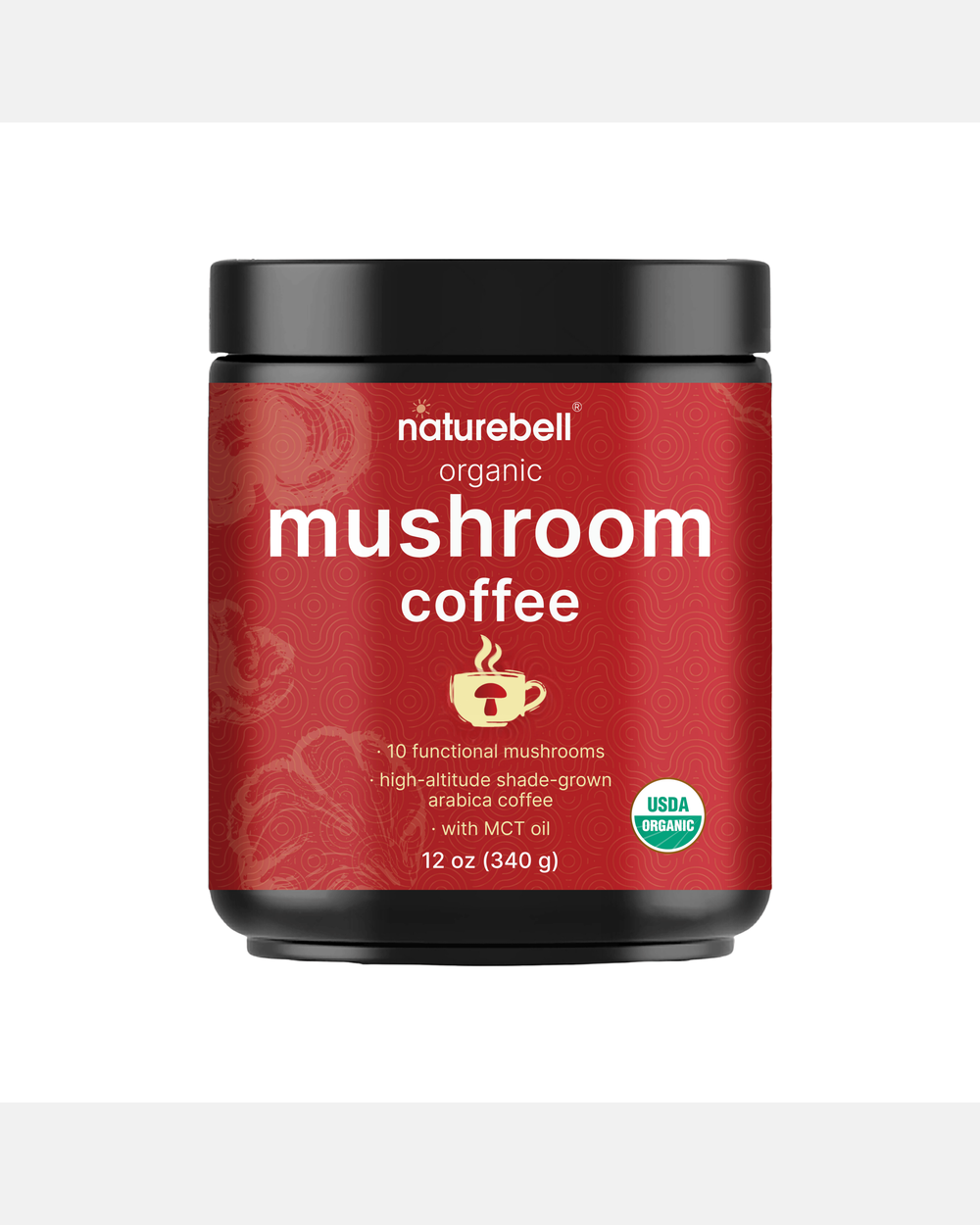 Café de Hongos Orgánico con MCT – 340 g – NatureBell