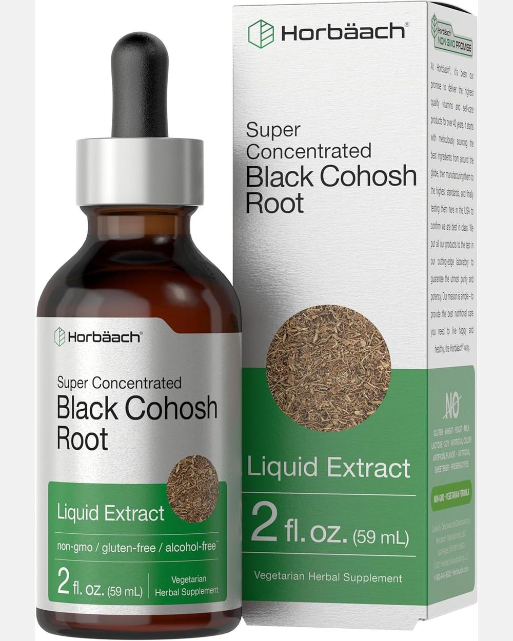 Black Cohosh Root Extract 2 Oz Alcohol Free – Horbaach